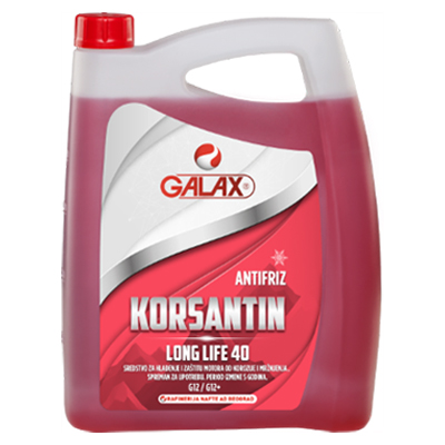 antifriz galax crveni korsantin long life 40 1l 3l